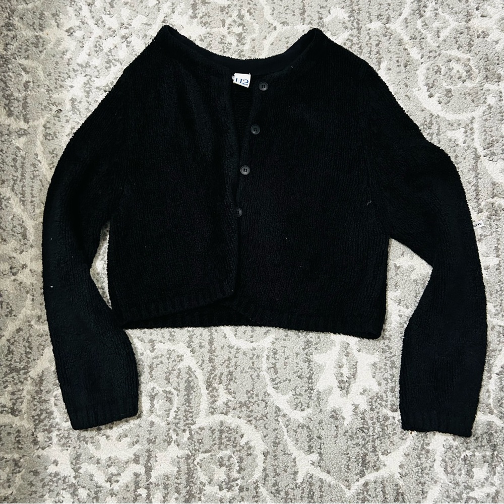 Elegant Black Women's Cardigan